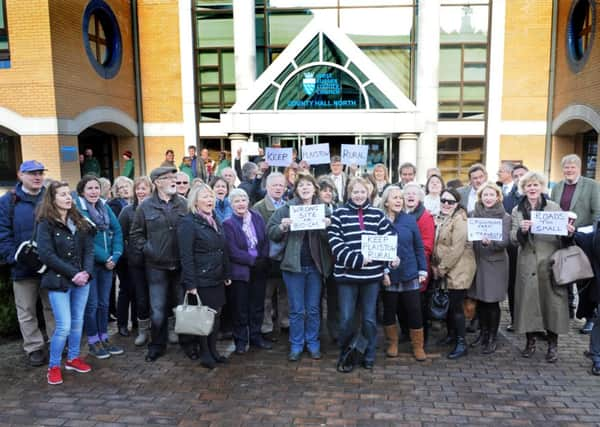 JPCT 030315 S15081186x County Hall North, Horsham. Villagers and parish councillors against plans for an anaerobic digester at Crouchland Farm in Plaistow -photo by Steve Cobb SUS-150303-104301001