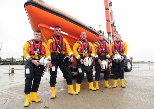 Rye Lifeboat Station open day.
22.06.13.
Pictures by: TONY COOMBES PHOTOGRAPHY
Lifeboat Crew Mark Stevens, Tony Peters, Jason Blaney, Jamie Guinn and Joe Brown ENGSUS00120130623131831