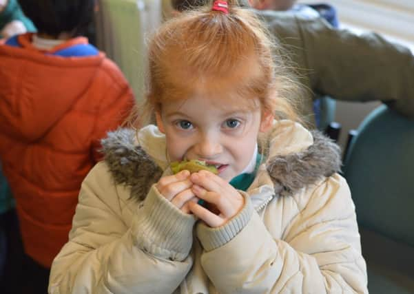 St Peter's Primary School children visit Knight's Budgens of Henfield SUS-150303-154621001