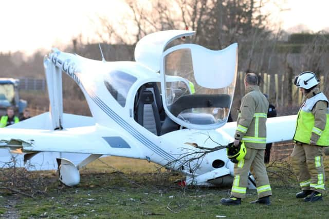 PLANE DOWN SOMPTING -POLICE FIRE AND AMBO AT SCENE SUS-150703-202322001