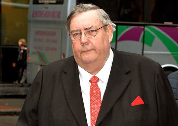 Father Anthony McSweeney arrives at Southwark Crown Court, London, where he faces charges of sexual assault, gross indecency and taking indecent photographs of children following an investigation into abuse alleged to have taken place at Grafton Close Children's Home in Hounslow, west London, in the 1970s and 80s. SUS-150224-153352001