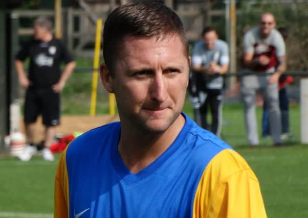 Scott McDonald scored his eighth goal of the season in Bexhill United's victory over Storrington on Saturday. Picture courtesy Mark Killy