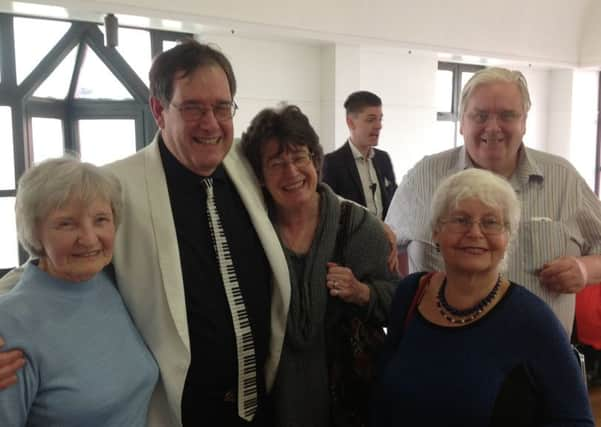 Maureen Preston, Jon Fielder, Jons sister Pamela Haines, Celia Moore and David Gallachan last year