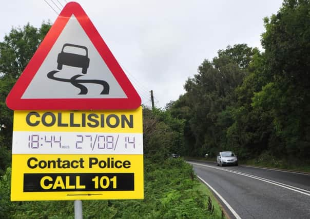 28/8/14- Scene of a road traffic accident in Whatlington on the A21 SUS-140918-095812001