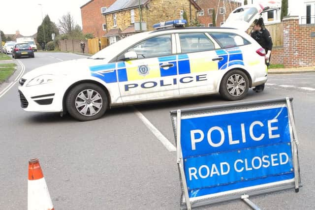 Collision in Blackbridge Lane. Photo by Steve Robards