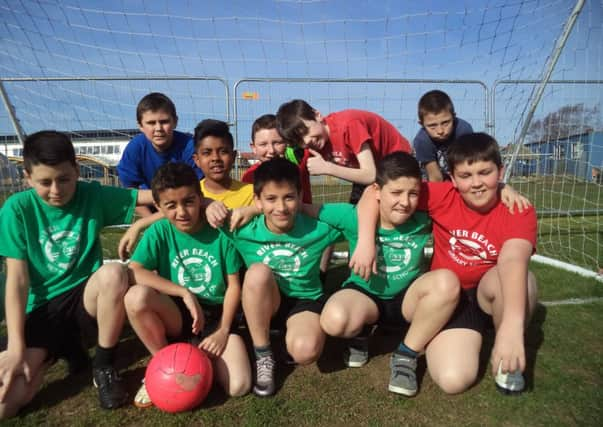 Pupils at River Beach Primary School in Littlehampton became sports reporters for the day after a visit from the Gazette's sports editor, Steve Bailey