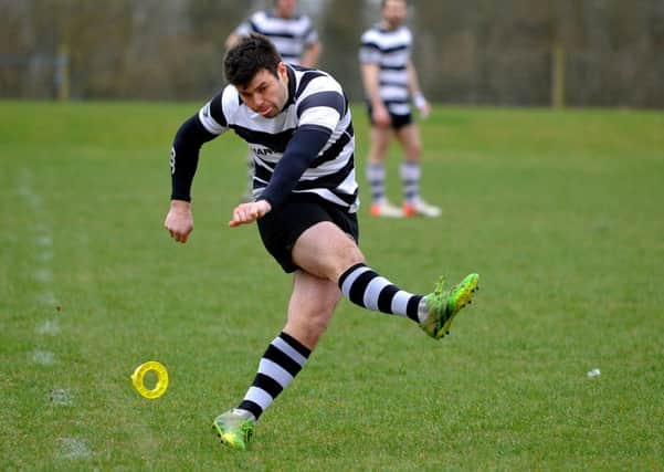 Pulborough (balck and white) v Hastings & Bexhill. 21-03-15. JPCT. Pic Steve Robards SUS-150323-145543001