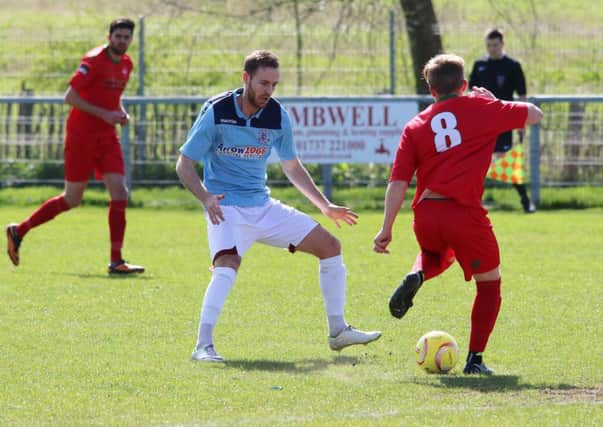 Action from Hastings United's 3-2 defeat away to South Park on Saturday. Picture courtesy Joe Knight