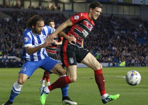 Action from Albion's 0-0 draw with Huddersfield. Picture by Angela Brinkhurst