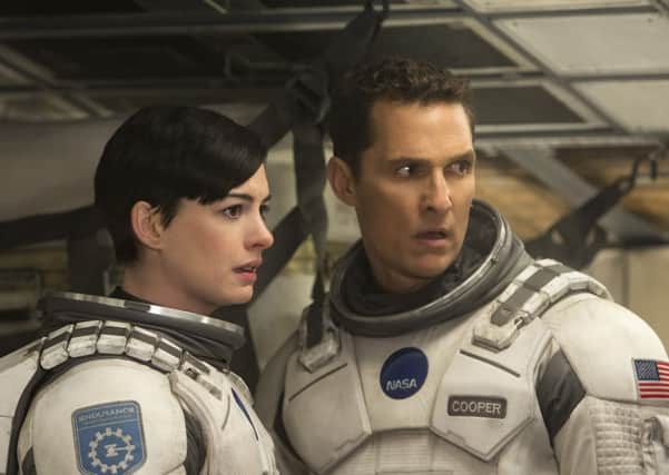 Anne Hathaway and Matthew McConaughey star in Interstellar