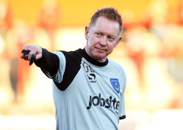 Pompey caretaker boss Gary Waddock Picture: Joe Pepler