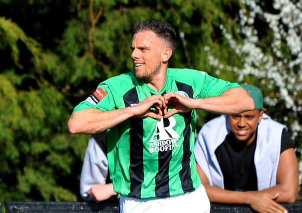 Burgess Hill v Whitstable. Burgess Hill are Ryman Isthmian Football League South Division Champions 14/15. Pic Steve Robards SUS-150418-205059001