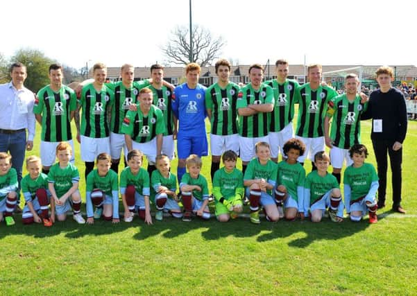 Burgess Hill v Whitstable. Burgess Hill are Ryman Isthmian Football League South Division Champions 14/15. Pic Steve Robards SUS-150420-130013001