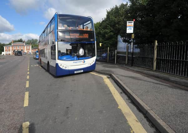 18/9/13- The Station Approach bus stop in Rye. ENGSUS00120130918131714