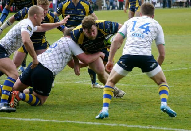 Dan Sargent in action for Worthing Raiders away to Old Elthamians on Saturday. Picture by Tony McGhie