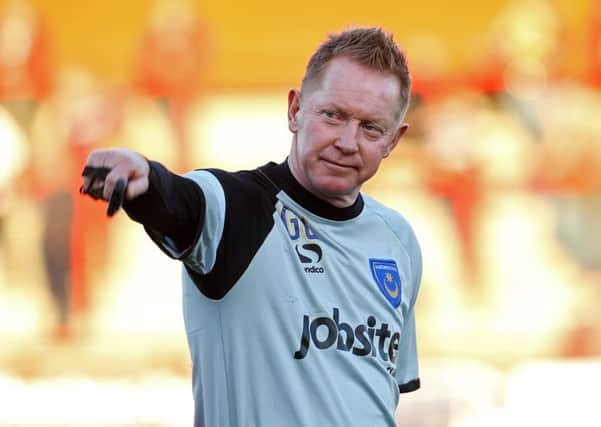 Pompey caretaker boss Gary Waddock   Picture: Joe Pepler