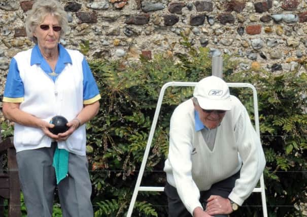 Roy Donaldson in opening-day action at Pagham BC Picture by Kate Shemilt KS1500024-1