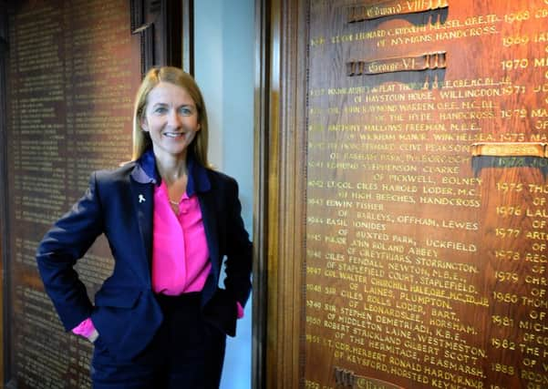 Katy Bourne, PCC for Sussex. Taken at County Hall, Lewes. 11/10/13 SUS-140704-144243001