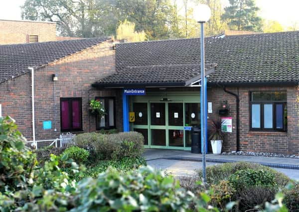 JPCT 311014 S14460312x Horsham hospital entrance -photo by Steve Cobb SUS-140411-085827001