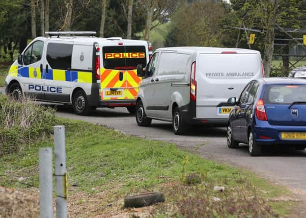 Emergency services at the scene  PHOTO: Eddie Mitchell