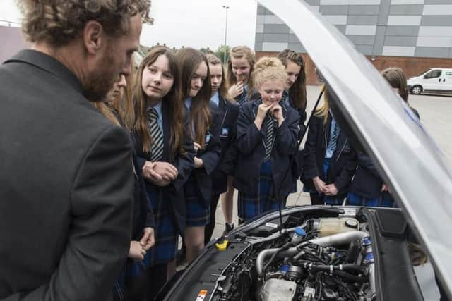 Students were able to see some of the cars Ricardo has worked on over the years