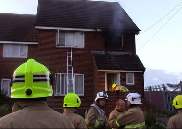 Fire in Littlehampton. Picture by Eddie Mitchell