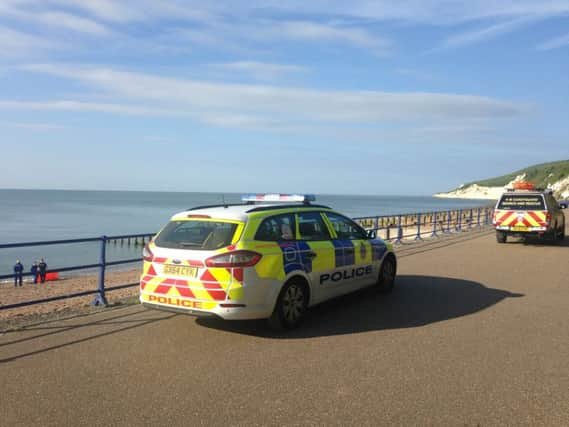 Eastbourne body on beach