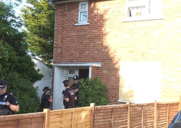 Police at 31 Ash Grove, Bognor Regis.