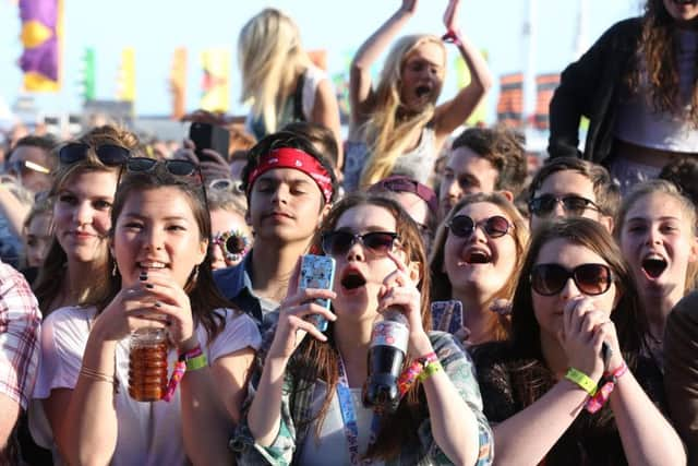 These young fans were star struck as they watched their music idol perform on stage  PHOTO: Eddie Mitchell