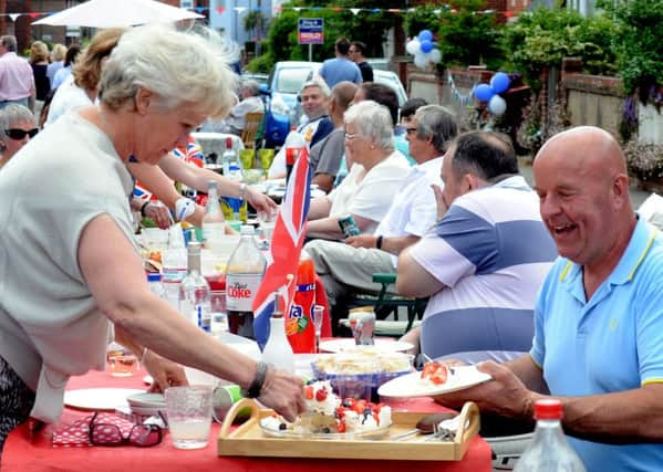 Residents of Ashfield Road need no encouragement to join in the fun  PICTURE BY KATE SHEMILT