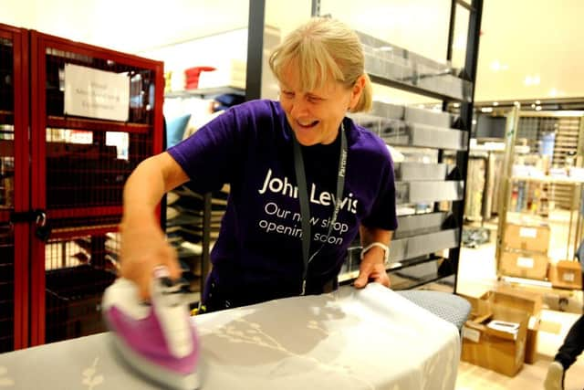 Fian preparations before the opening of the new John Lewis/Waitrose stores in Horsham. SR1513642. Pic Steve Robards