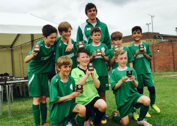 Chichester's under-11 Whites celebrate their win