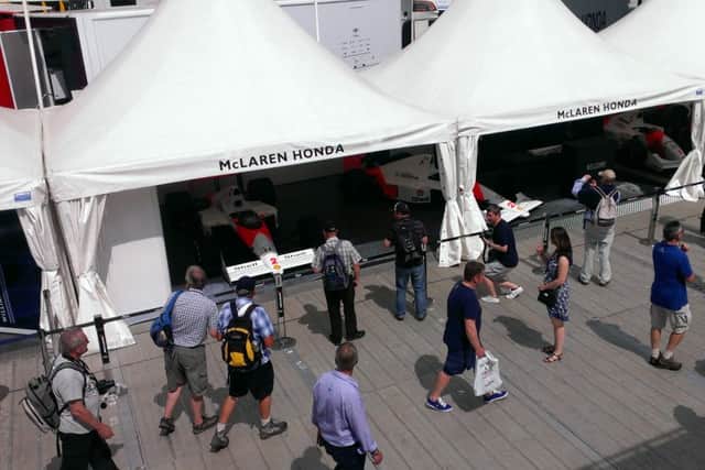 The Sky F1 paddock at the Goodwood Festival of Speed 2015 SUS-150625-152943001