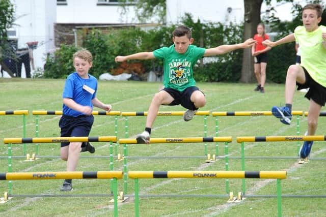 Pictures: Olympian effort at school sports day