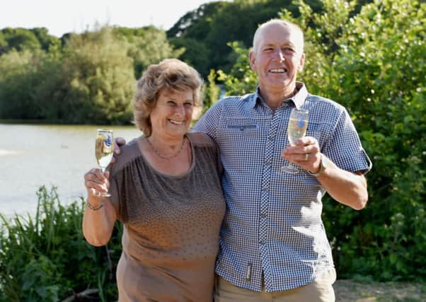 Lottery winners Nadine and Malcolm Waites, from Billingshurst