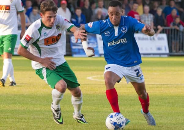 Stuart Green in Rocks friendly action versus Pompey / Picture by Tommy McMillan