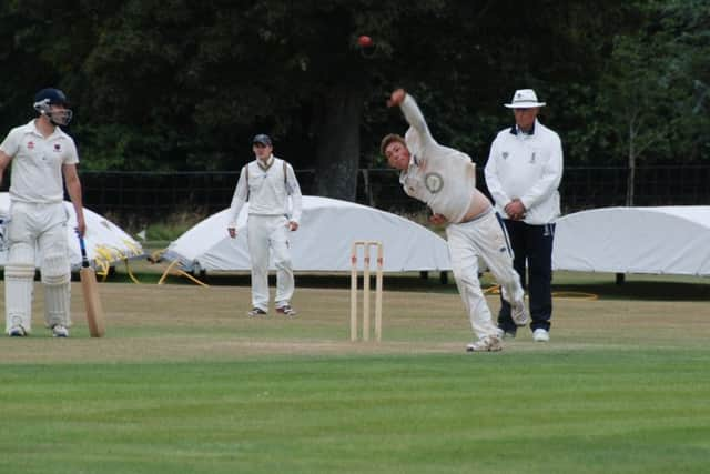 Josh Hayward in action for Cuckfield