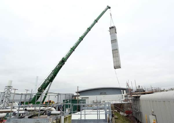 The Southern Water treatment works in East Worthing