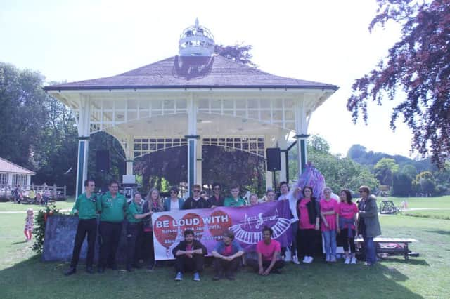 Students from Rye Studio School who staged their recent Artisound event at Alexandra Park in Hastings