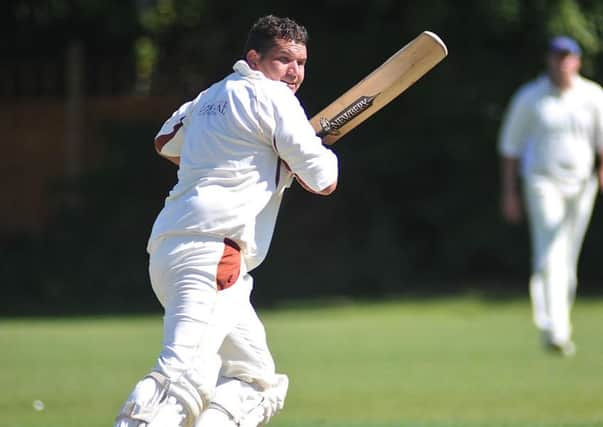 Steyning captain David Kennett in action against Bognor Regis last week