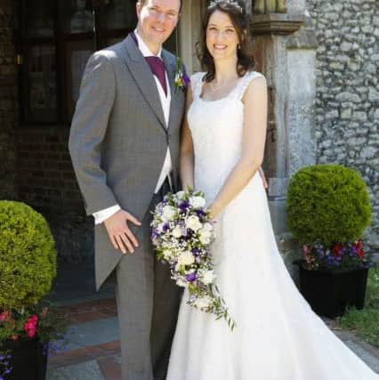 Neill and Catherine Barston at St Thomas a Becket Church, Pagham PICTURE: MATTHEW WALKER