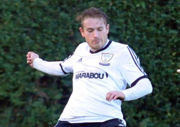 Chris Cumming-Bart scored a free kick and had two penalties saved for Bexhill United against Oakwood. Picture courtesy Jon Smalldon