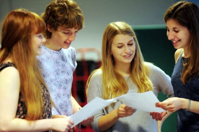 Students celebrate their A-Level results