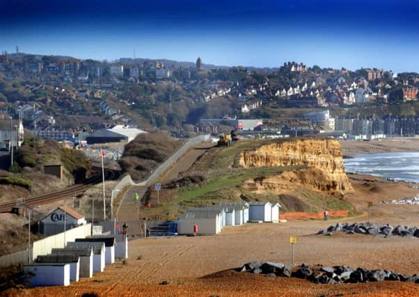 Hastings-Bexhill cycle path. View from Galley Hill. 18/10/11 ENGSNL00120120501110712