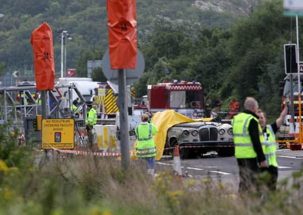 DM156665a.jpg Shoreham Airshow 2015. The crash scene on Sunday morning. Photo by Derek Martin SUS-150823-120607008