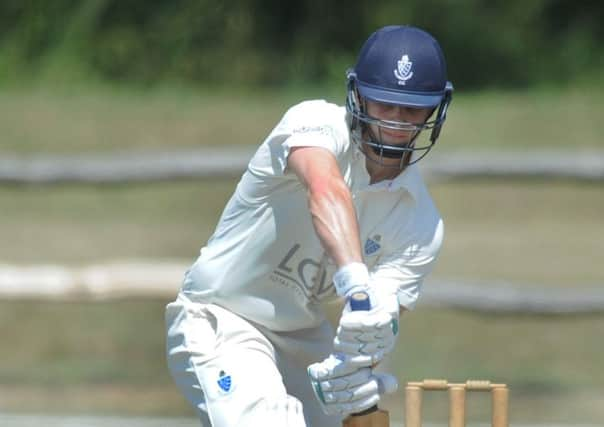 Billingshurst CC V East Grinstead- Billingshurst's Stuart Barber (Pic by Jon Rigby) SUS-150713-100423008