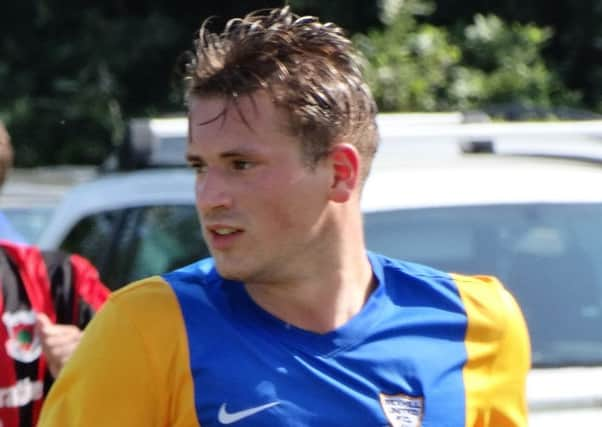 Chris Cumming-Bart struck twice in Bexhill United's 3-1 win away to Saltdean United. Picture courtesy Mark Killy