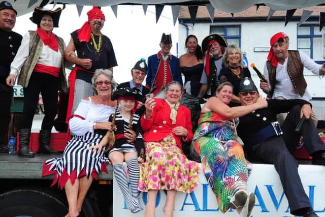 ks1500412-6 The  Royal Naval Association's float at the Selsey Carnival