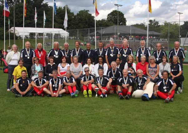 England's over-65 hockey squad