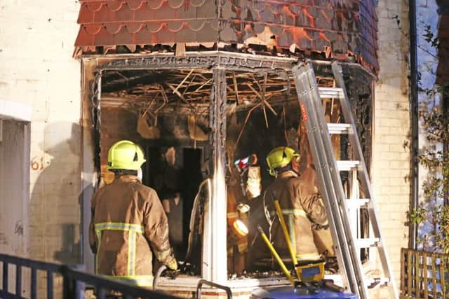 Firefighters attend a fire in Ockley Road, Bognor Regis